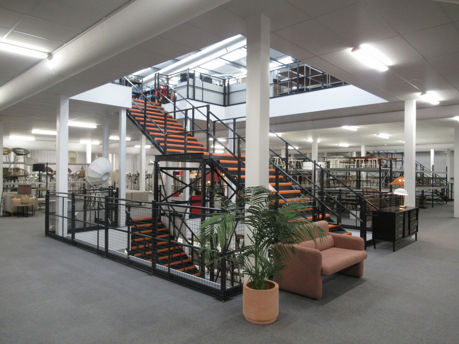multi level staircase for mezzanine floor