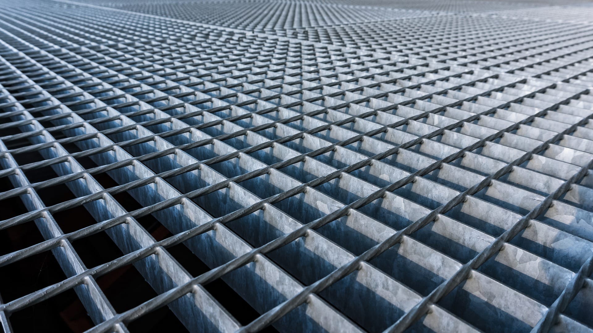 steel grating close up