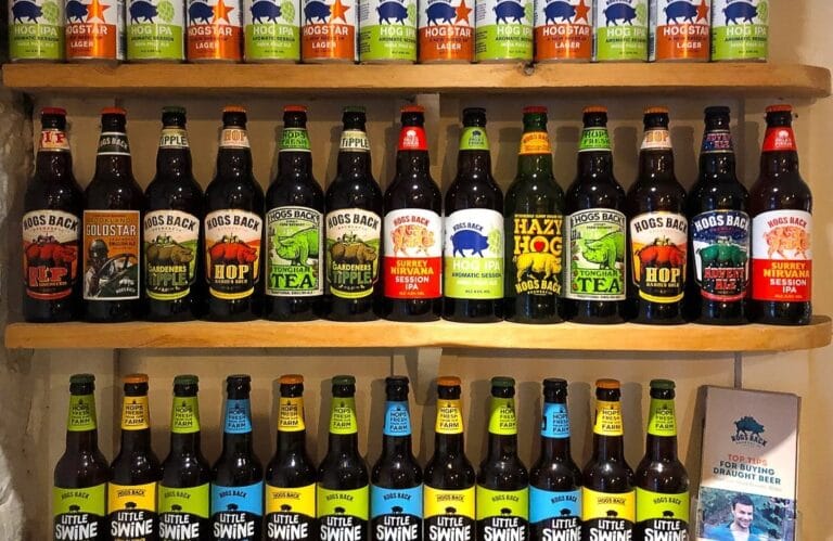 hogs back brewery bottled beer range
