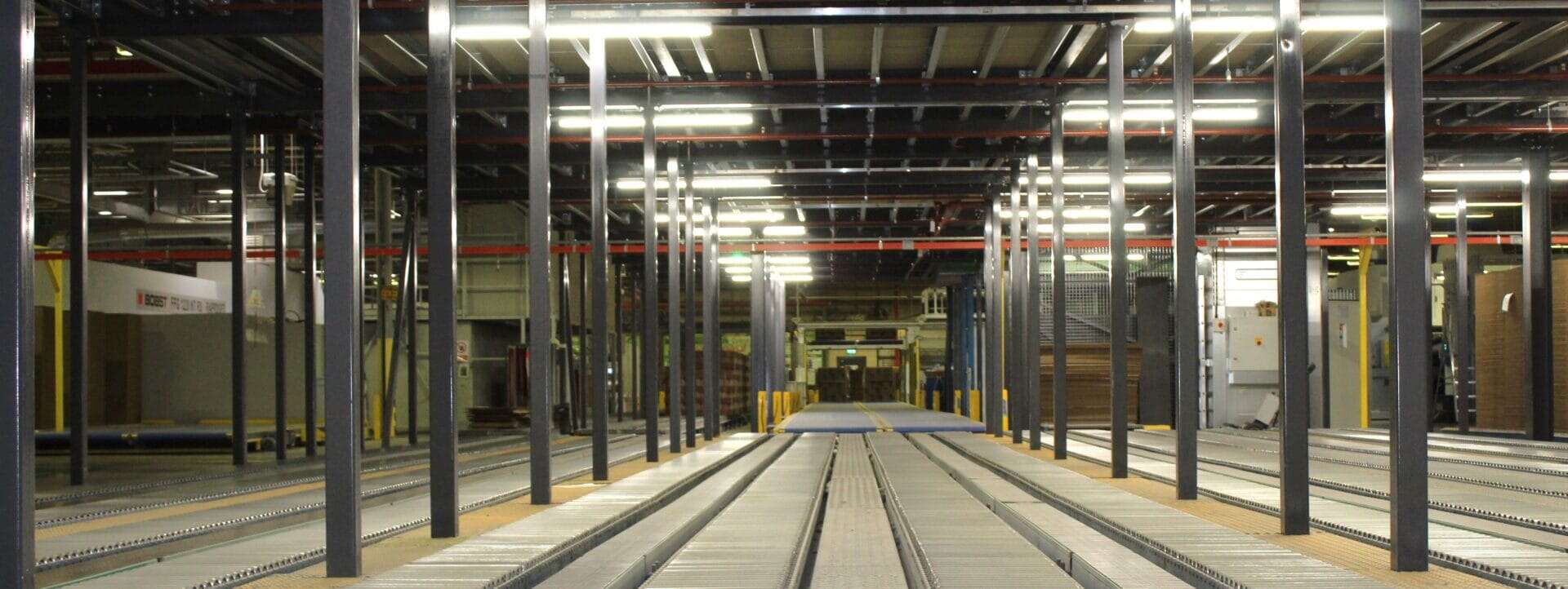 conveyor under mezzanine floor