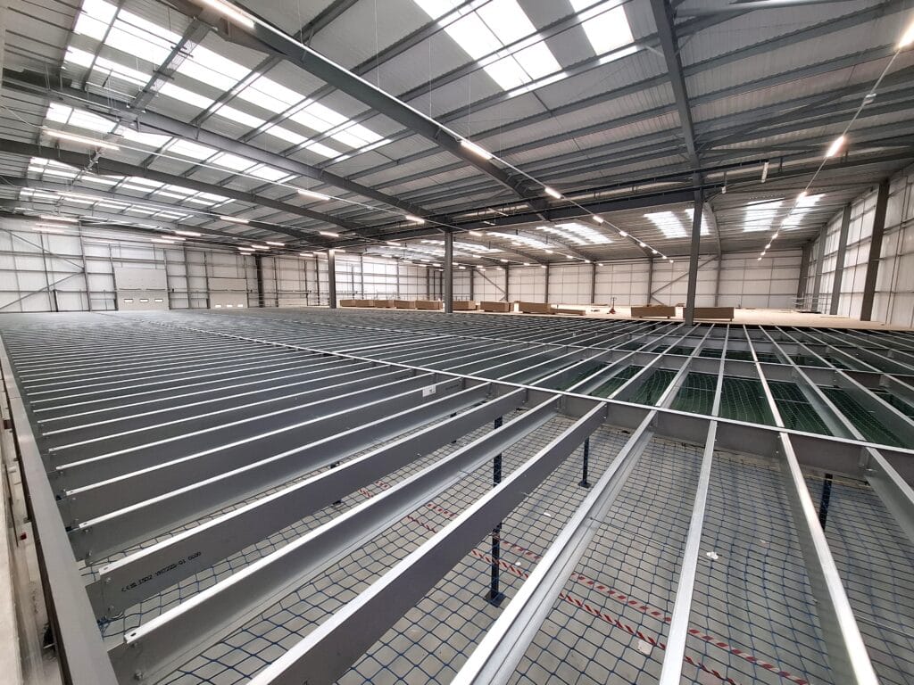 mezzanine floor steelwork