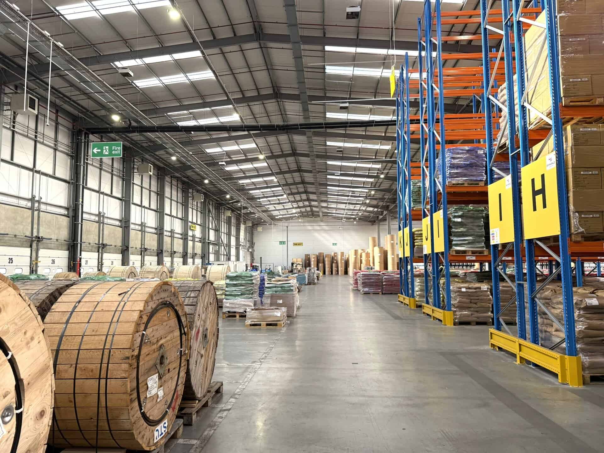 warehouse showing lighting
